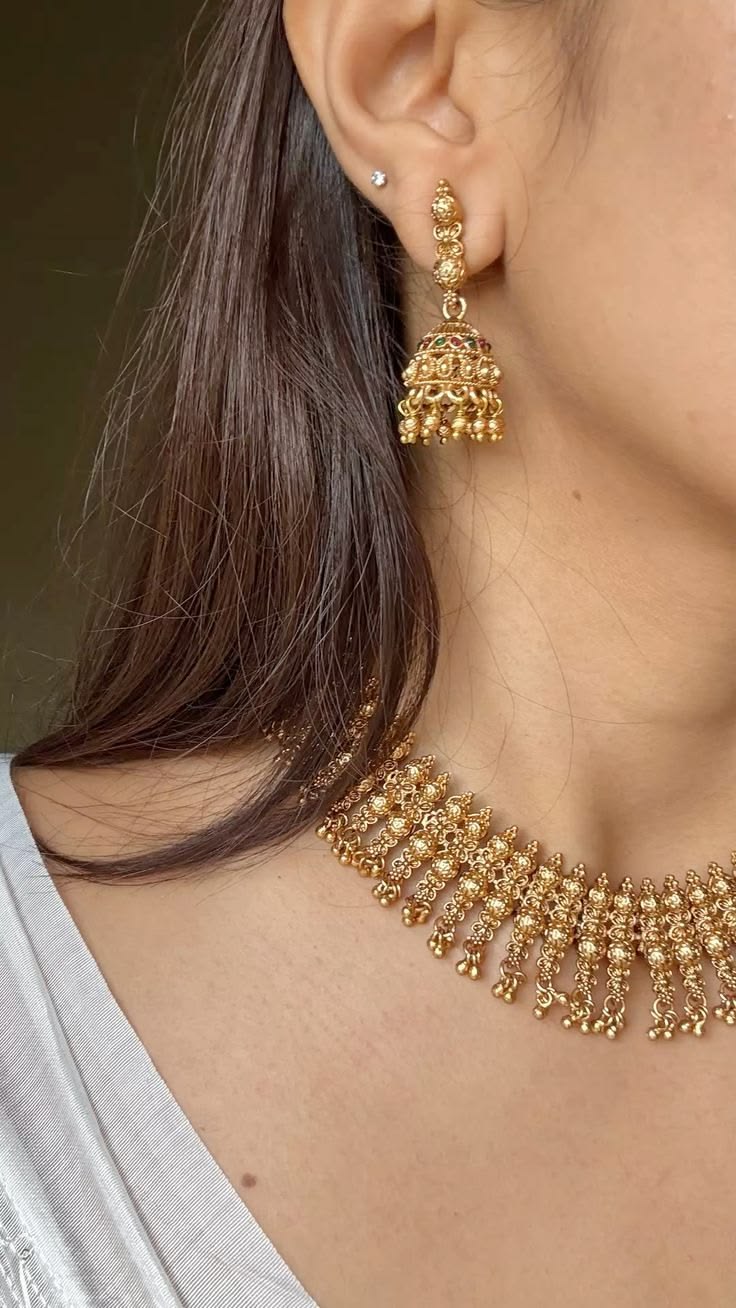 Gold jewellery detail